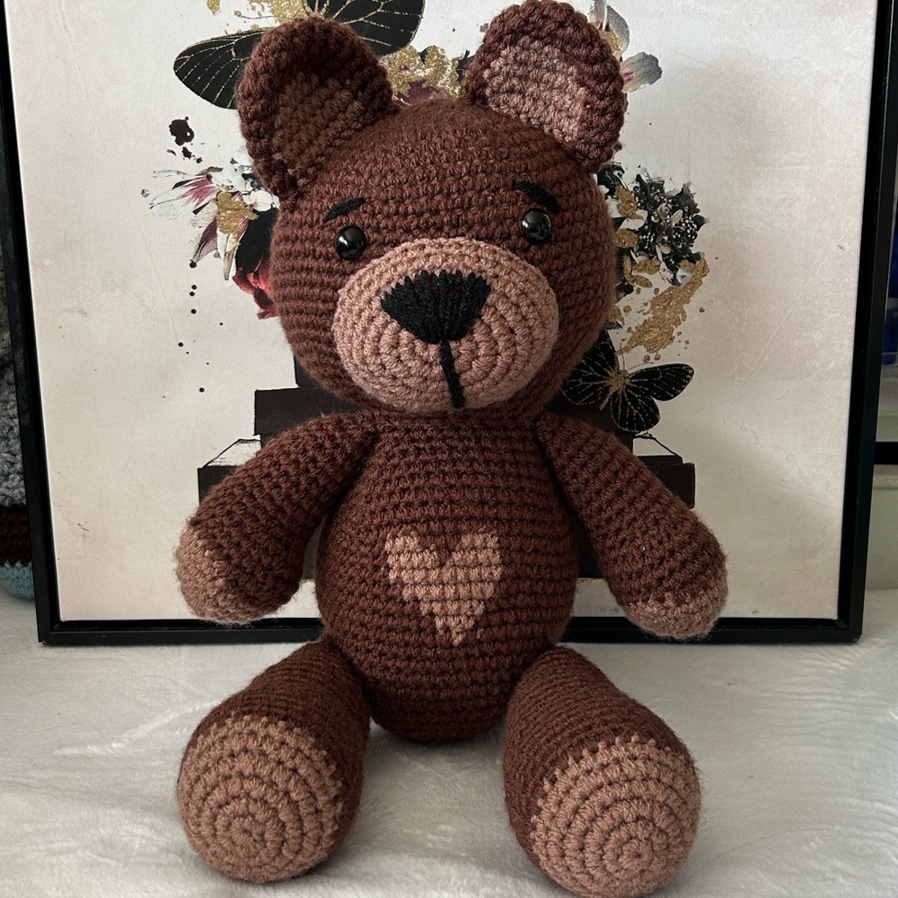 Crochet Teddy Bear - Handmade